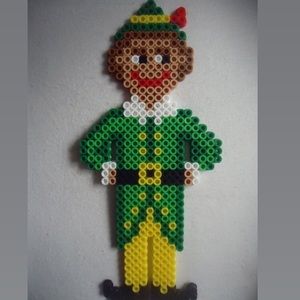 Perler Bead Buddy the Elf!